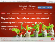 Tablet Screenshot of bonjourvietnam.dk